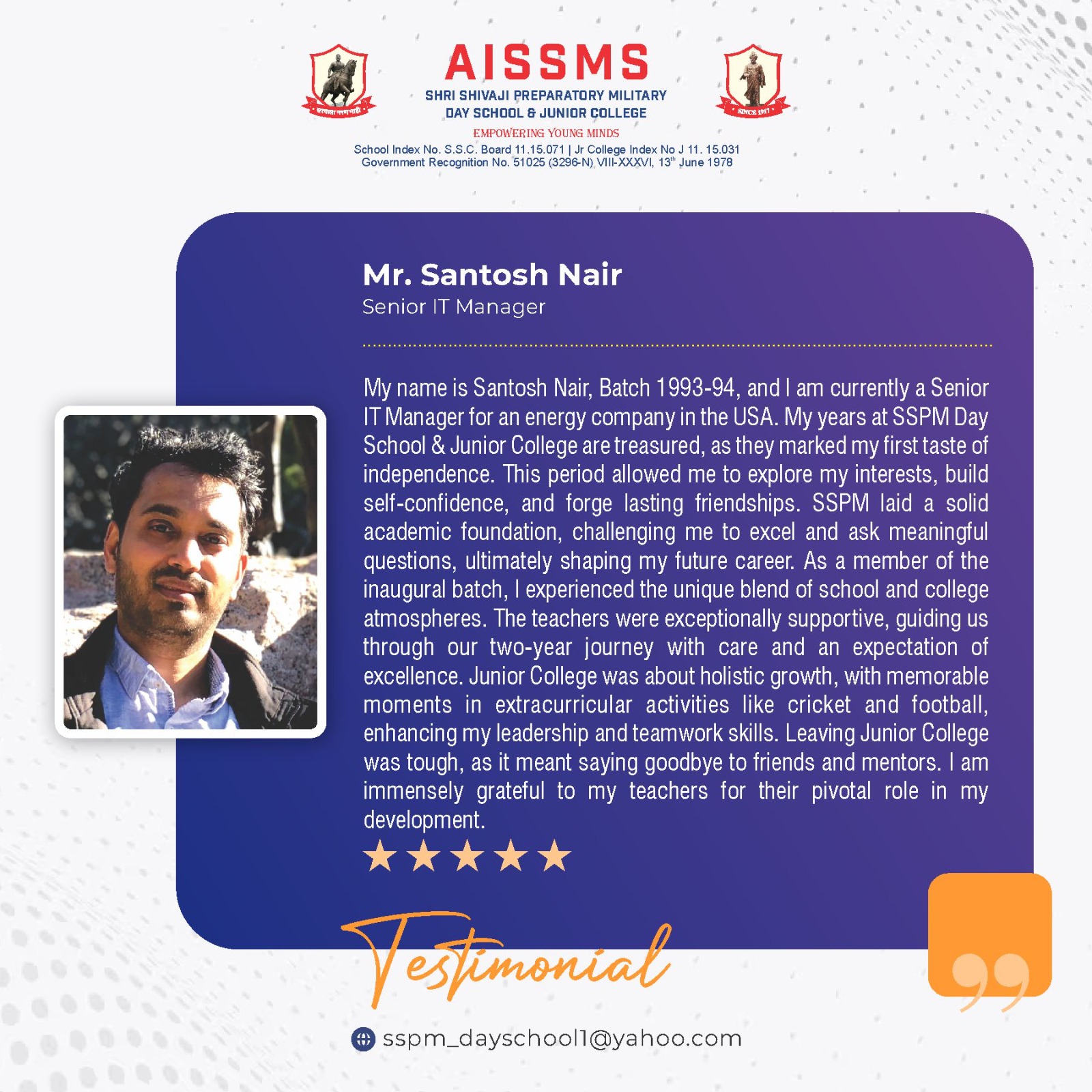 SSPM Dayschool testimonials2